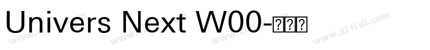 Univers Next W00字体转换